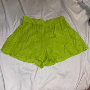 Green shorts